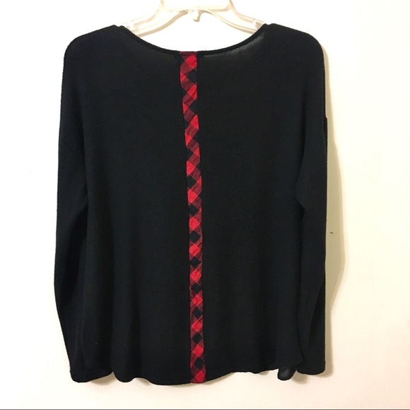 Le Lis Christmas Top/Blouse - Black/Red - Medium - Picture 7 of 7